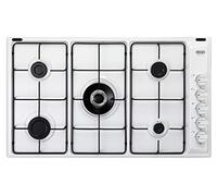 Plaque de cuisson intégrée 90 cm Blanc 5 zones Gaz De’longhi
