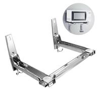 Plaque de cuisson micro - ondes pliante - avec crochet - meuble etagere - acier inoxydable