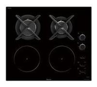 Plaque de cuisson mixte 2 foyers induction 2 brûleurs gaz 13 niveaux de puissance - Noir - Sauter