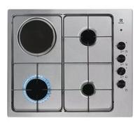 Electrolux - Plaque de cuisson mixte 60cm 4 feux acier inox EGL62821OX