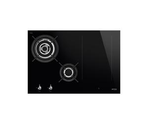 Plaque de Cuisson Mixte Smeg 70 cm Classica PM3743D Noir