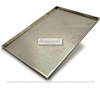 Plaque de cuisson perforée 60 x 40 x 2 cm avec trou diamètre Ø 5 mm. Plaque de cuisson professionnelle.