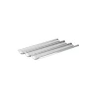 Plaque 3 baguettes inox perfore