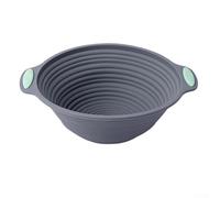 Plaque de cuisson pliable en silicone pour étaler la pâte - Panier de fermentation résistant à la chaleur pour pain au levain et à la levure (rond)