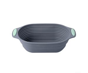 Plaque de cuisson pliable en silicone pour étaler la pâte - Panier de fermentation résistant à la chaleur pour pains au levain et à la levure (ellipse)