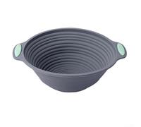 Plaque de cuisson pliable en silicone pour la cuisson de la pâte et la fermentation - Non résistante à la chaleur - Grande capacité - Outil de cuisine pour boulanger domestique (ronde)