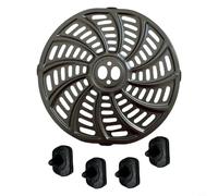 Plaque de cuisson pour friteuse à air chaud Gourmia GAF698 GAF686 6QT, plaque de cuisson de rechange en acier inoxydable avec revêtement antiadhésif, passe au lave-vaisselle, avec 4 tampons en