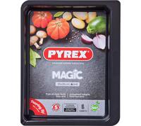 Plat à Four Pyrex Magic Rectangle Noir 35 x 27 cm