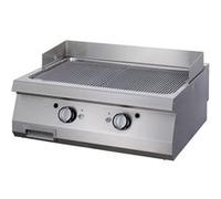 Plaque de cuisson - Rainurée en chrome - Double unité - Profondeur de 90cm - Électrique - Maxima