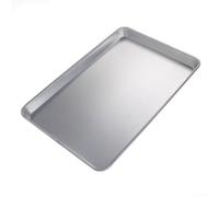 Plaque de cuisson rectangulaire 450 x 330 mm en alliage d'aluminium pour pain, biscuits, pâtisseries, ne se déforme pas, facile à nettoyer