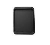 Plaque de cuisson rectangulaire antiadhésive en acier au carbone for biscuits, tartes, pizzas, rôtis, muffins, pain, ustensiles de cuisson, gâteaux(Black L)