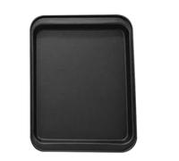 Plaque de cuisson rectangulaire en acier au carbone antiadhésive for four, muffins, pizzas, rôtis, micro-ondes et lave-vaisselle(Svart,M)