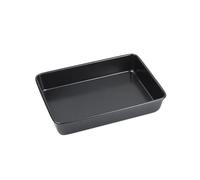 Plaque de cuisson rectangulaire en acier au carbone noir, for pain grillé, gâteau, pâtisserie, antiadhésive, ustensile de cuisine(34.3x24.1x6.2cm)