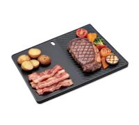 Plaque de cuisson réversible en fonte 43 cm x 32 cm 13190