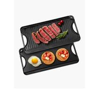 Plaque de Cuisson Réversible en Fonte-VEVOR-Plancha Grill-492x218 mm-avec Poignée