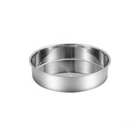 Plaque de cuisson ronde en acier inoxydable 201 conçue pour une utilisation au four, finition miroir pour une meilleure sortie des aliments, passe au lave-vaisselle, tailles entre 16 cm et 34 cm (A16