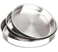 Plaque de cuisson ronde IMEX lot de 3 (28/32/36 cm) extra profonde et inoxyda...