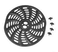 Plaque de cuisson ronde pour friteuse à air, poêle à griller en fer avec séparateur pour cuisson multi-plats, ne passe pas au lave-vaisselle, 21 cm, pour la plupart des friteuses à air rond