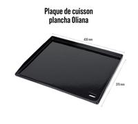 Plaque de cuisson - SOMAGIC - Fonte émaillée - Noir - Cuisson homogène - Durable