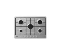 Plaque gaz -CANDY - 5 foyers - L 74,5 x P 51 cm - CHW7X -Acier inoxydable