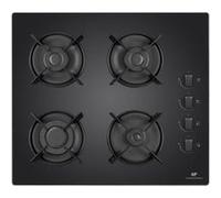 Plaque de Cuisson Table a GAZ Table 4 foyers Gaz Verre Noir