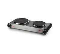 Plaque de cuisson Tristar - Double plaque de cuisson en inox posable - 2 brûleurs - 2500W - Garantie 2 ans