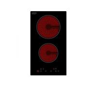Plaque vitrocéramique Oceanic Plaque de Cuisson Vitroceramique 2 foyers 2900W commandes sensitives Noir