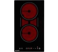 Plaque de cuisson vitrocéramique 2 zones Flex encastrable - 3400 W - extra fine - Commandes tactiles - minuteurs