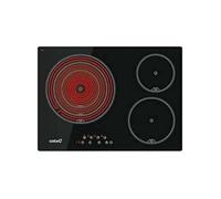 Plaque de cuisson vitroceramique 3 foyers 5700 W 60 cm