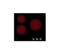 Beldeko Plaque de cuisson vitrocéramique 3 foyers 5200W - encastrable - boutons de contrôle