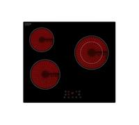 Plaque de Cuisson Vitroceramique OCEANIC 3 foyers L56 P49 cm OCEATV3Z60 Noir G