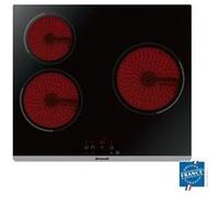 Plaque de Cuisson Vitroceramique BPV6320 3 zones 5300W L60cm Noir