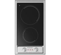 Plaque de cuisson vitrocéramique CANDY Idea - 2 foyers - L 30cm - CH32XK - Inox