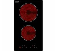 Oceanic Plaque de cuisson vitrocéramique OCEATV2ZSE9 2 foyers 2900W commandes sensitives Noir