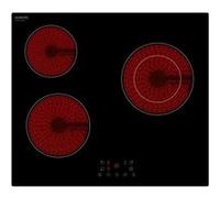 Plaque de Cuisson Vitroceramique OCEANIC 3 foyers L56 P49 cm OCEATV3Z60 Noir G