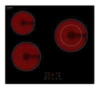 Plaque de cuisson vitrocéramique OCEANIC 3 foyers L56 x P49 cm OCEATV3Z60