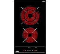 Plaque Vitro Ceramique TZC32320 30 cm 2 Zones de cuisson Noir