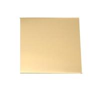 Plaque de cuivre en laiton H62 - Feuille métallique carrée de 100 x 100 mm for l'artisanat, le soudage et les applications thermiques - 1 pièce(200 * 200 * 0.8MM)
