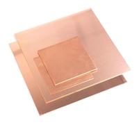 Plaque de cuivre rouge pur T2, épaisseur 0,3 à 10 mm, taille 50 à 600 mm, for usinage de moules(0.5MM Thick,150X150MM)