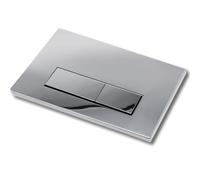 Plaque de déclenchement commande Bouton de chasse d'eau Accessoire pour réservoir de WC Compatible avec Geberit Sigma01,20,30 UP300 et UP320, fonction double chasse(Chromé brillant)