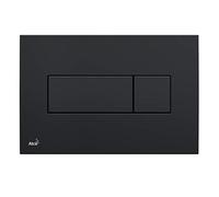 Plaque de commande double touche pour WC suspendu, Noir (M378)