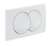 Plaque de déclenchement double touche DELTA blanc alpin GEBERIT 115.100.11.5