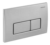 Plaque de déclenchement double touche KAPPA 50 chromé mat GEBERIT 115.260.46.1