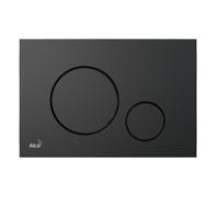 Plaque de déclenchement double touche, Noir Mat (M678)