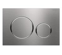 Plaque de déclenchement double touche SIGMA 20 inox brossé GEBERIT 115.882.SN.1