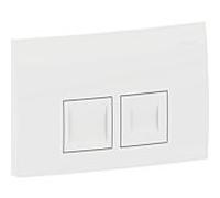 Geberit Plaque de fixation Delta35 pour rinçage à 2 quantités Blanc-alpin 115.135.11.5