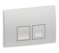 Geberit Plaque de déclenchement Delta 25 Square 115135465 chrome mat pour double chasse