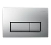 Plaque de fixation Geberit Delta50 pour rinÃ§age Ã 2 quantitÃ©s, 115.105., Coloris: Chrome Mat - 115.105.46.5