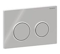 Geberit Plaque Omega 20 Ronde 115085KH1 chromée/chromée satinée pour réservoirs Omega