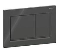 Geberit Plaque de fixation Omega30 – rinçage à 2 quantités – noir mat 115.080.DW.1